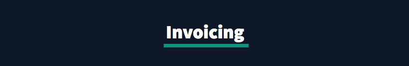 Invoicing